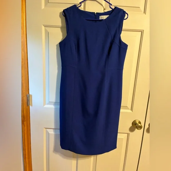 Kasper Royal Blue Blazer and sleeveless Dress - Picture 4 of 6
